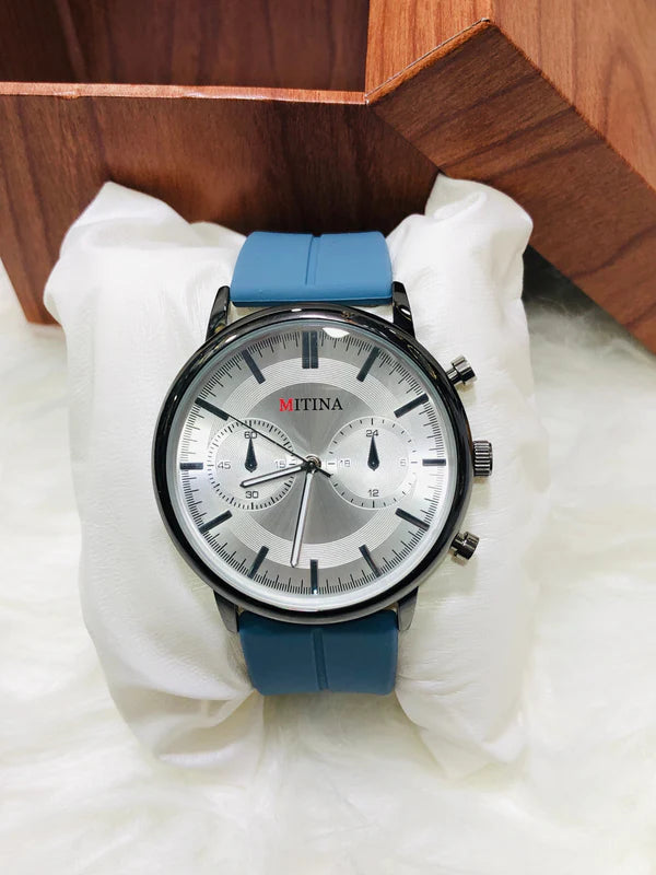 Mitina Round Dial Silicone Strap