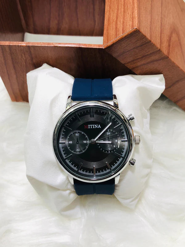 Mitina Round Dial Silicone Strap