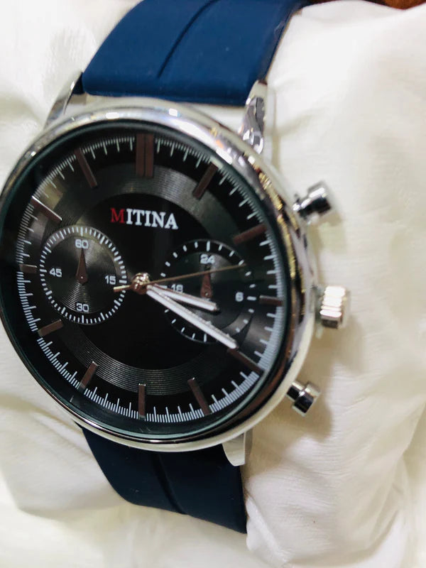 Mitina Round Dial Silicone Strap