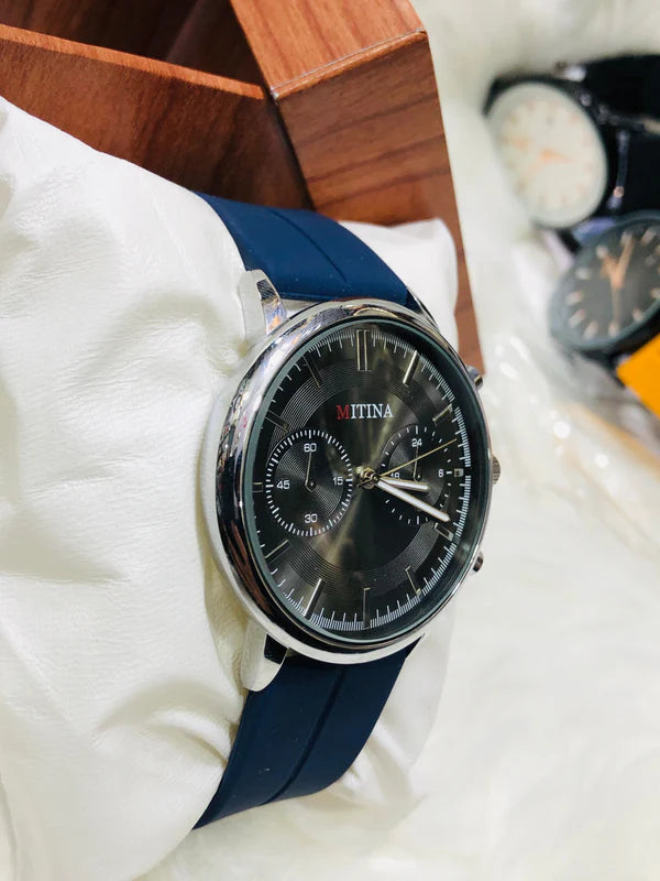 Mitina Round Dial Silicone Strap