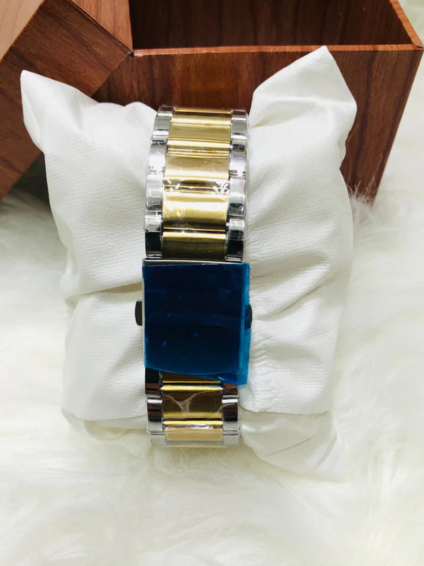 Ralex Prestige Chronograph Series - Two Tone - White Dial