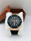 Hublot - Black Strap - Rose Gold Dial