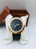 Adiface - Black Strap - Rose Gold Dial